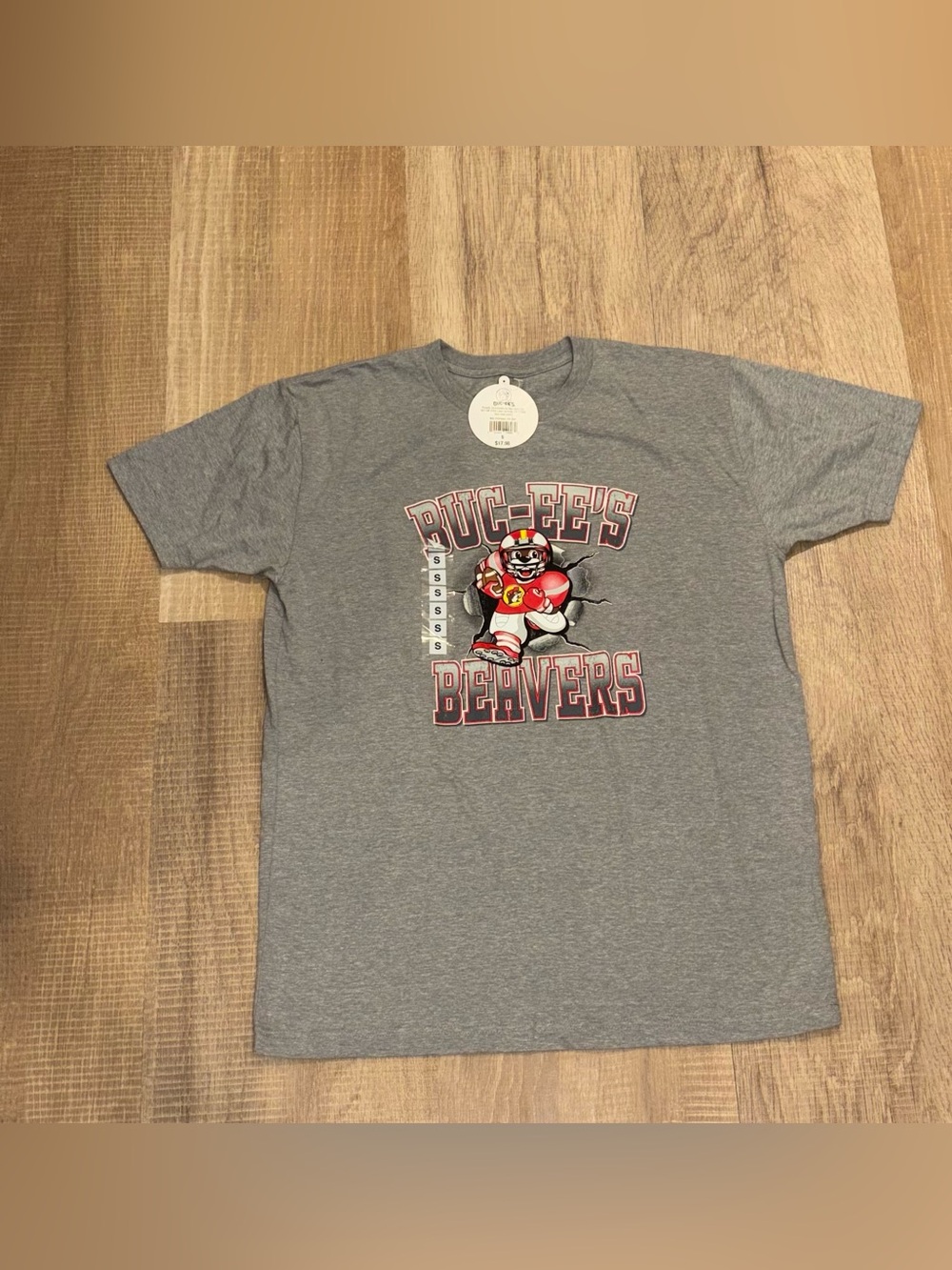 Buc-ee's Beavers Gray Short Sleeve Tee